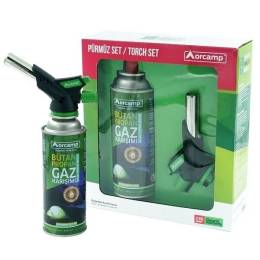 Turbo Torch Pürmüz Çakmak ve Kartuş Set (4247)