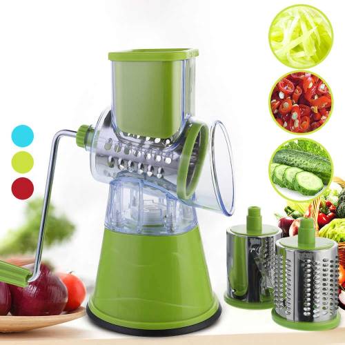 Tutma Kollu Çevirmeli Pratik Rulo Rende Drum Grater (4247) - 1