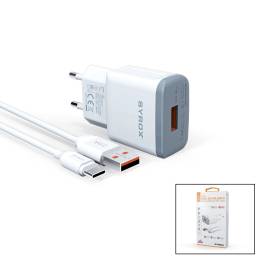 TYPE-C - USB SET HIZLI EV ŞARJ ALETİ IPHONE 15 UYUMLU 2.0A (4247)