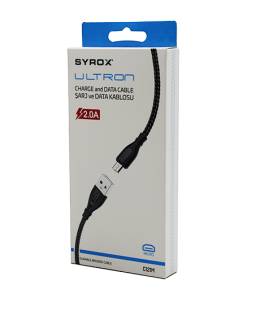 ULTRON MICRO USB ÖRGÜLÜ 2.0A MİKRO SAMSUNG ŞARJ - DATA KABLOSU C121M (4247)