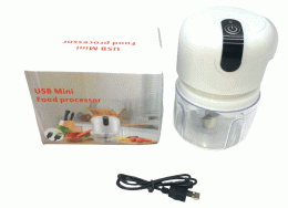 USB MİNİ FOOD PROCESSOR USB ŞARJLI MİNİ 3 BIÇAK BLENDER RONDO DOĞRAYICI 250ML (4247)